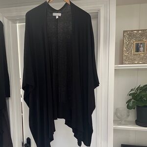 Nordstrom Black cashmere cape/wrap